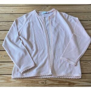 Vintage Talbott Scallop Edge Cardigan Size 40 Women’s Pink